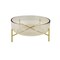 CC Home Furnishings 13.5" Clear Cylindrical Handblown Glass Bowl with Stand